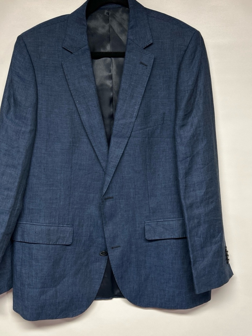 Men's Tailored Blue Sport Coat - Classic Single-Breasted Blazer